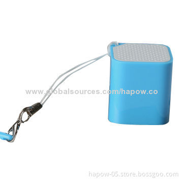 Anti-lost Bluetooth mini speaker in small cube, works as remote camera, attach to your value stuff